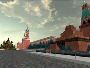 Вид на Красную площадь в Virtual City Project
